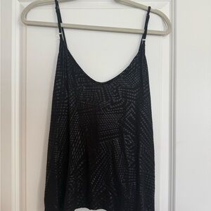 Gypsies & Moondust Black Camisole with Geometric Design